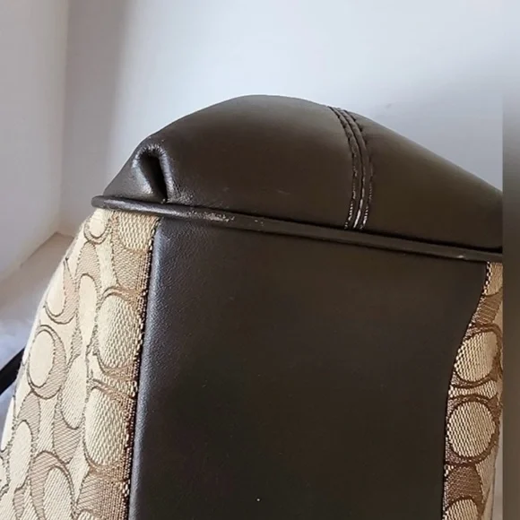 Coach Dark Brown Leather Handbag - Picture 11 of 12